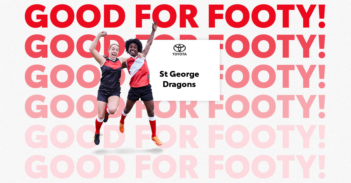 Toyota Good for Footy Raffle 2022 - Support St George Dragons and Buy a ...